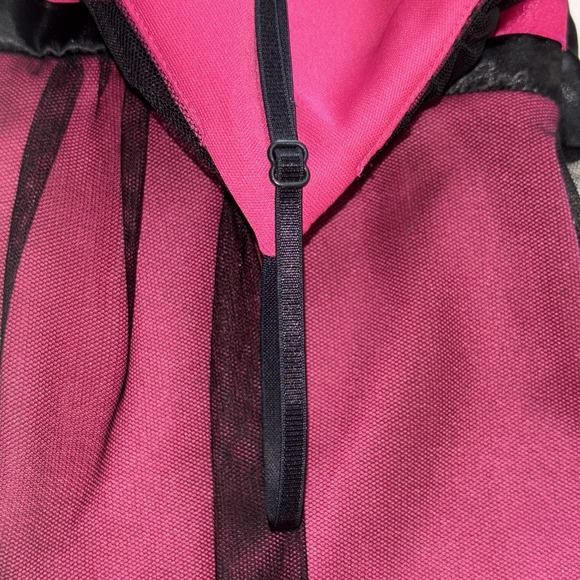 VTG Burgundy Black Sheer Slip Dress Spaghetti Straps Whimsigoth Babydoll Fairy S - Picture 11 of 14